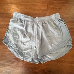 Nike Light Gray/Blue Athletic Shorts